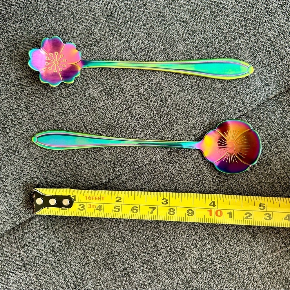 Set/2 Floral Spoons, Multicolor (SUNFLOWER + BALLOON) - Picture 7 of 12